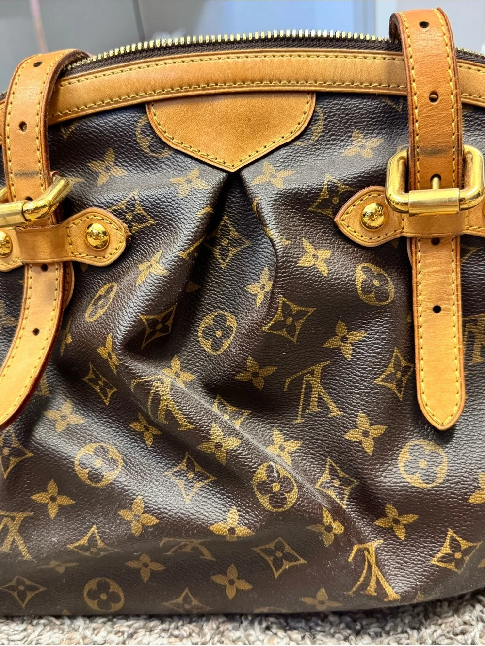 Louis Vuitton Tivoli GM Monogram Canvas Handbag Authentic
